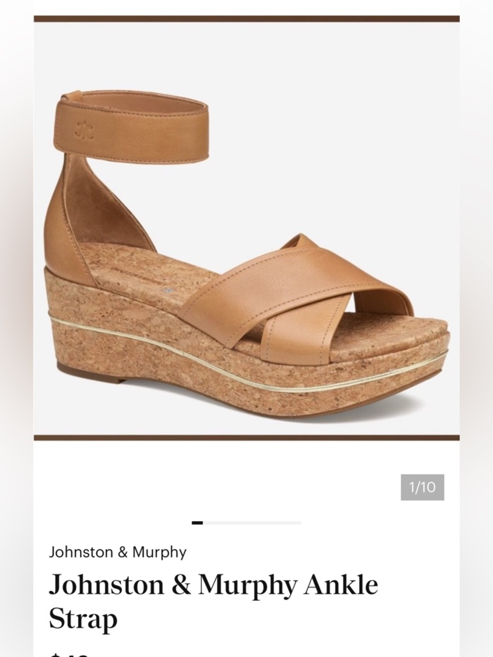 Johnston & Murphy Ankle Strap